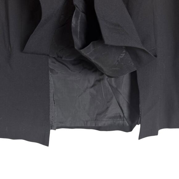 Lafayette 148 New York Black Virgin Wool Knee Length Pencil Skirt Size 12 - Picture 6 of 9